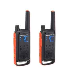 MOTOROLA - MOTOROLA T82 TELSİZ İKİLİ SET SİYAH KIRMIZI
