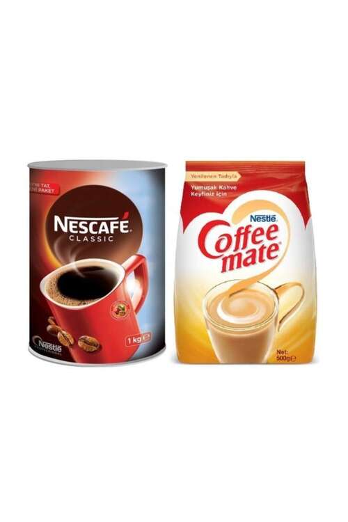 Nescafe - Nescafe Classic 1000 GR + Coffee Mate 500 GR
