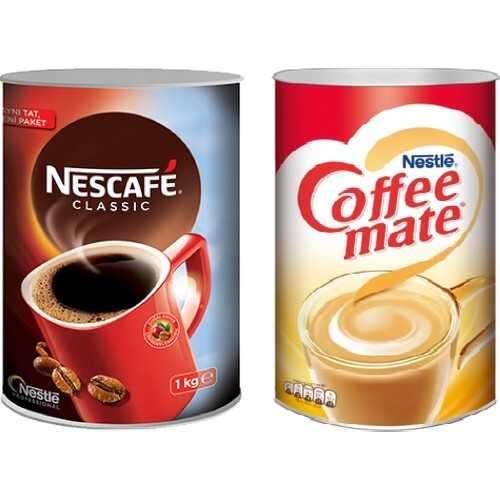 Nescafe - Nescafe Classic 1000 GR + Coffee Mate Kahve Kreması 2000 GR