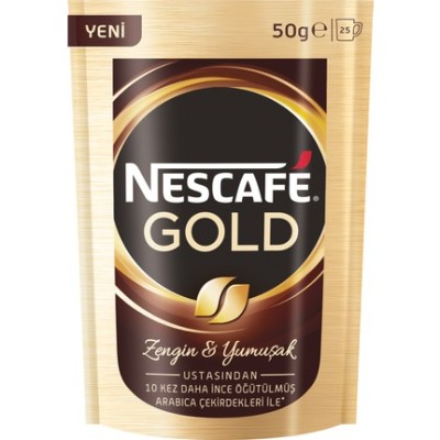 Nescafe - Nescafe Gold 50 GR Poşet