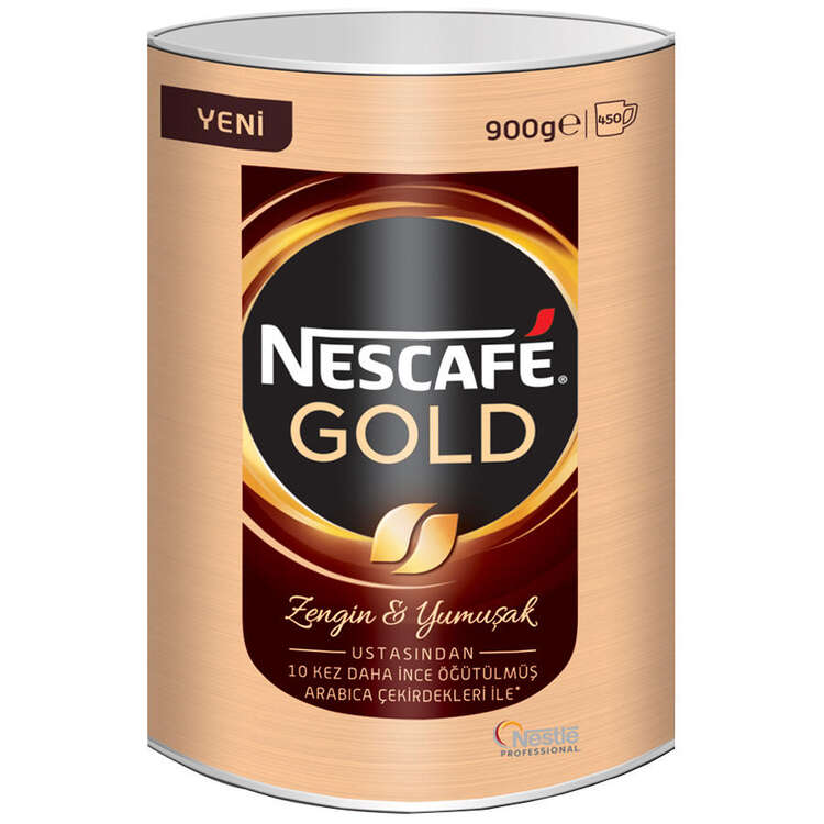 Nescafe - Nescafe Gold 900 GR Teneke