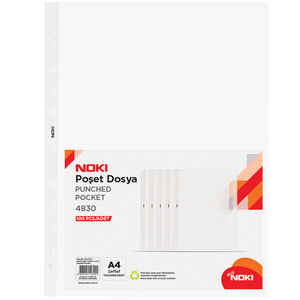 NOKİ EKO - NOKİ A4 EKO POŞET DOSYA 100 LÜ 4830-ECO