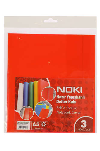 NOKİ A4 HAZIR DEFTER KABI KIRMIZI 10 LU 60164-10