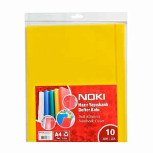 NOKI - NOKİ A4 HAZIR DEFTER KABI SARI 10 LU 60163-10