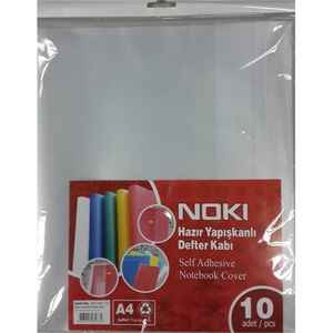 NOKI - NOKİ A4 HAZIR DEFTER KABI ŞEFFAF 10 LU 60160-10