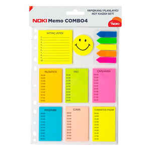 NOKI - NOKİ MEMO COMBO 4 YAPIŞKANLI NOTLUKLAR 12704