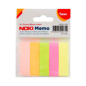 NOKI - NOKİ MEMO KAĞIT İNDEX AYRAÇ 5X15x50MM 500 LÜ 12060