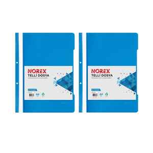 NOKİ EKO - NOREX TELLİ DOSYA MAVİ 50 Lİ