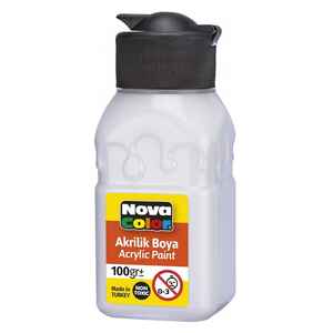 NOVA COLOR - NOVA COLOR AKRİLİK BOYA 100 ml BEYAZ NC-2014