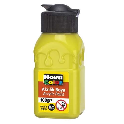 Nova Color Akrilik Boya 100 Ml Limon Sarı Nc-2032