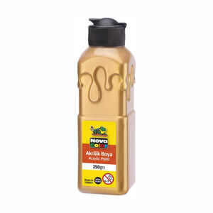 NOVA COLOR - NOVA COLOR AKRİLİK BOYA 250 ml ALTIN NC-3035