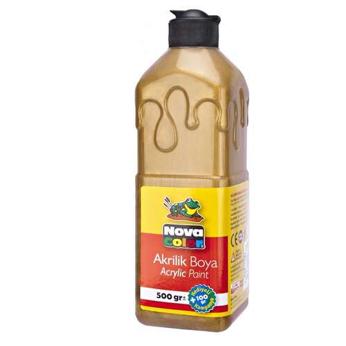 NOVA COLOR AKRİLİK BOYA 500 ml ALTIN NC-670