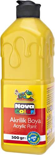 NOVA COLOR AKRİLİK BOYA 500 ml SARI NC-381