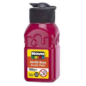 NOVA COLOR - Nova Color Akrilik Boya Ateş Kırmızı 100 Ml Nc-2023