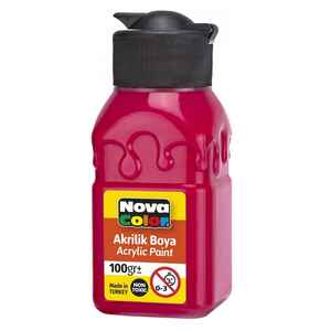 NOVA COLOR - NOVA COLOR AKRİLİK BOYA KIRMIZI 100 ML NC-2011