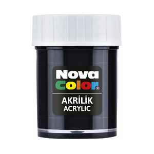 NOVA COLOR - NOVA COLOR AKRİLİK BOYA SİYAH ŞİŞE NC-174