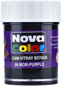 NOVA COLOR - Nova Color Cam Boyası Mor Su Bazlı Nc-157