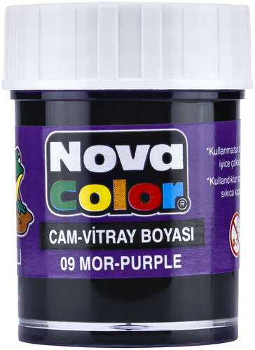 Nova Color Cam Boyası Mor Su Bazlı Nc-157
