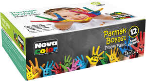 NOVA COLOR - Nova Color Parmak Boyası 12 Renk Nc-460