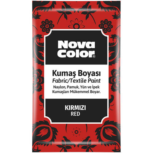 Nova Color Toz Kumaş Boyası Kırmızı 12 Gr Nc-901