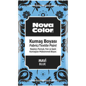 NOVA COLOR - Nova Color Toz Kumaş Boyası Mavi 12 Gr Nc-902
