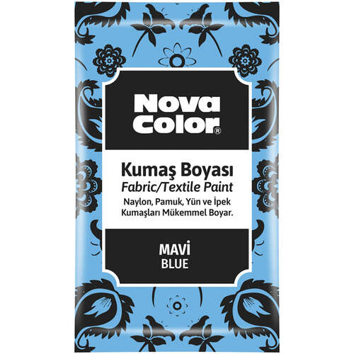 Nova Color Toz Kumaş Boyası Mavi 12 Gr Nc-902
