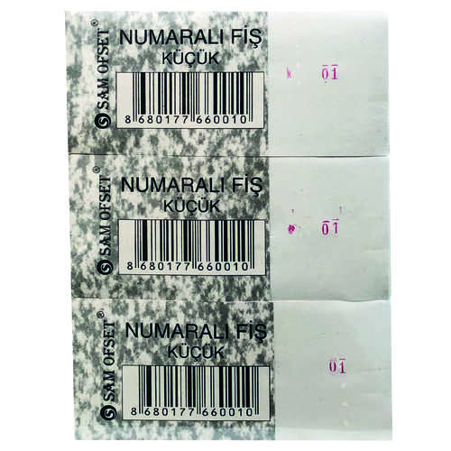 NUMARALI FİŞ KÜÇÜK DÜZİNE