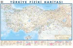 MUHTELİF - Odak 35X50 Türkiye Siyasi-Fiziki Haritası