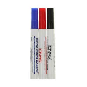 MIKRO - ONAS NS-603-3 MAVİ SİYAH KIRMIZI TAHTA KALEMİ 3 LÜ