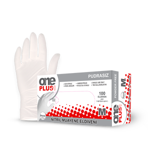 One Plus - One Plus Muayene Eldiveni Nitril Pudrasız S Beden