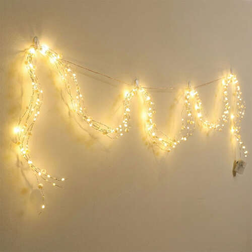 PANTHER PT-104 PİLLİ LED IŞIK 2M - İNCİ