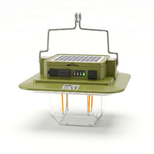 PANTHER PT-384 USB ŞARJLI SOLAR KAMP LAMBASI - 1
