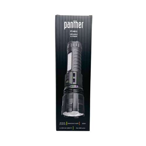 PANTHER PT-4812 USB ŞARJLI EL FENERİ