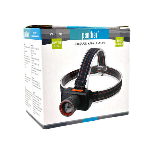 PANTHER PT-5528 USB ŞARJLI KAFA LAMBASI