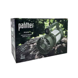 PANTHER PT-576 ŞARJLI SOLAR FANLI KAMP LAMBASI - Thumbnail