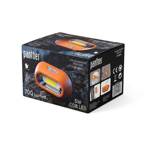 PANTHER PT-5871 USB ŞARJLI KAFA LAMBASI - 4