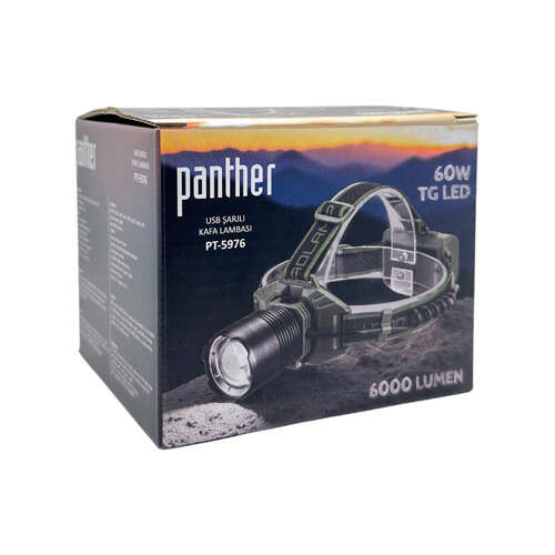 PANTHER PT-5976 USB ŞARJLI KAFA LAMBASI