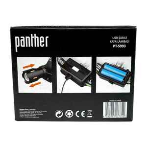 PANTHER PT-5993 USB ŞARJLI KAFA LAMBASI - Thumbnail