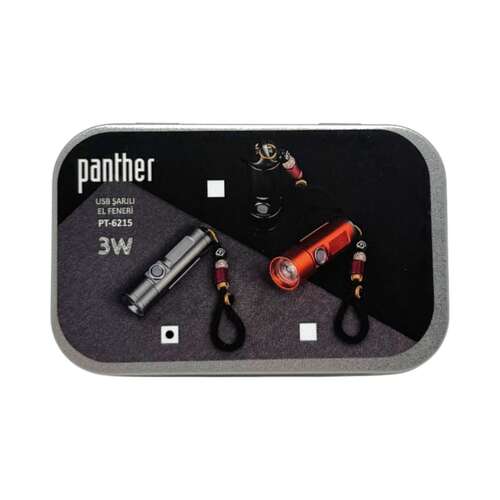 PANTHER PT-6215 USB ŞARJLI EL FENERİ