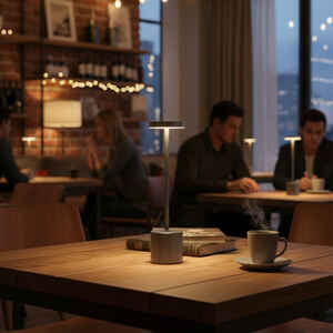 PANTHER PT-704 GÜMÜŞ USB ŞARJLI MASA LAMBASI - Thumbnail