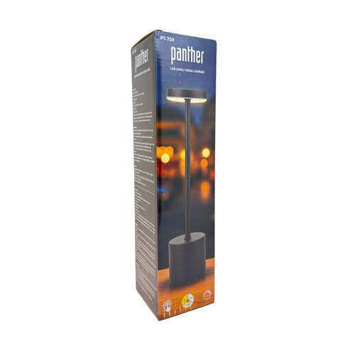 PANTHER PT-704 SİYAH USB ŞARJLI MASA LAMBASI