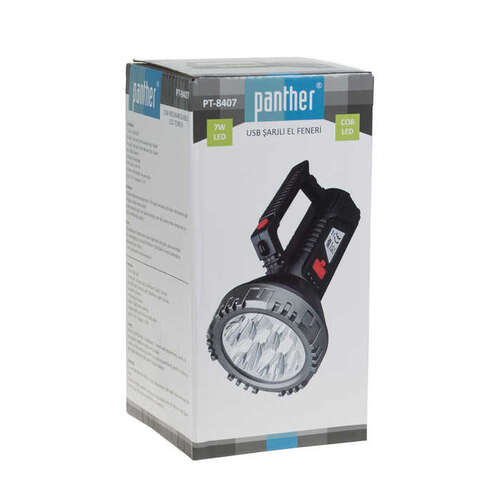 PANTHER PT-8407 USB ŞARJLI EL FENERİ