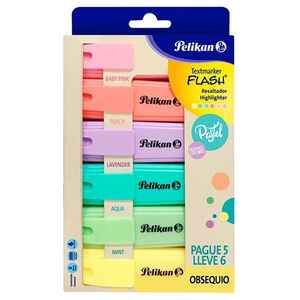 PELIKAN - PELİKAN 6 LI PASTEL FOSFORLU KALEM PL6007