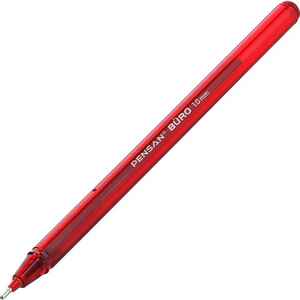 PENSAN - Pensan 2270 Büro Kırmızı Tükenmez Kalem 1 Mm