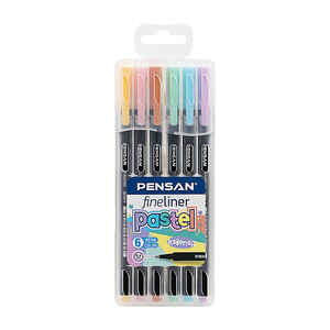 PENSAN - PENSAN 6200 FINELINER KALEM 6 LI PVC KUTU