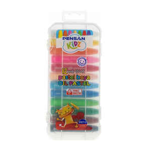PENSAN - PENSAN KİDZ 12 RENK PASTEL BOYA PLASTİK KUTU 99967
