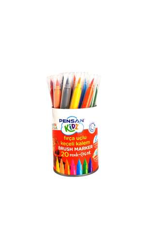 Pensan Kidz 20 Renk Fırça Uçlu Keçeli Kalem Pe4000Kç