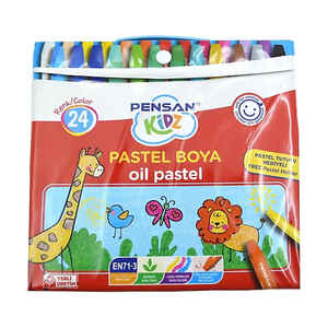PENSAN - PENSAN KİDZ 24 RENK PASTEL BOYA ÇANTALI PE98121PB24Ç