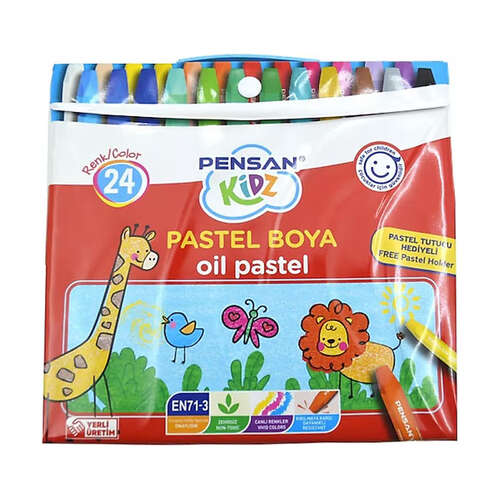 PENSAN KİDZ 24 RENK PASTEL BOYA ÇANTALI PE98121PB24Ç