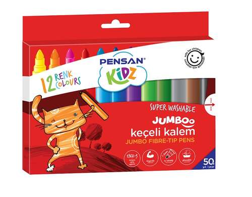 PENSAN KİDZ YIKANABİLİR JUMBO KEÇELİ KALEM 99040